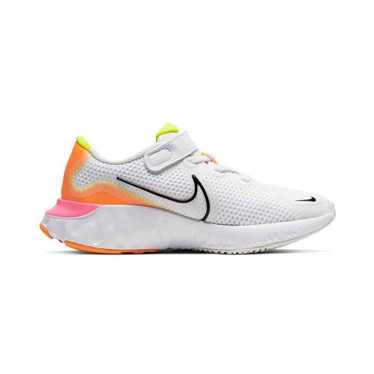 Nike Renew Run Low Top Running Shoes White Children Aged 3 7 Years Old CT1436-100