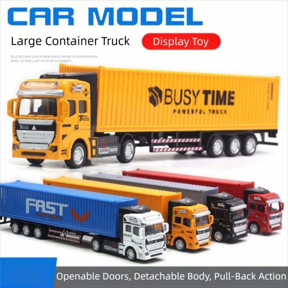 Wind-Up Car Model Toy Transport Pull Back Truck Miniature Transporters Model  Children