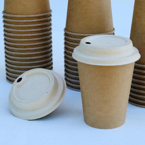 Cane Pulp Cup Lid, Cover, Diameter , .
