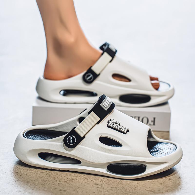 

Юго-Восточная Азия повседневная обувь мужская кожаная обувь дышащая универсальная мужская мягкая подошва удобная низкая верхняя часть внешнеторговые сандалии кожаные сандалии 45 белый