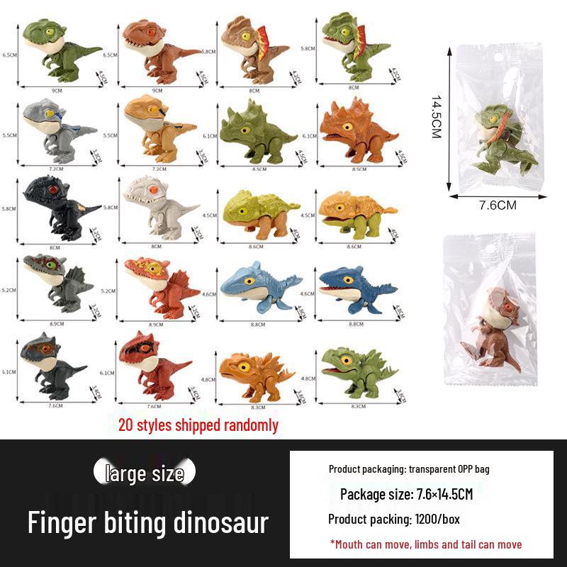 Cross-border Dinosaur Biting Hand Toy Set: Movable Tyrannosaurus Rex Simulation for Kids