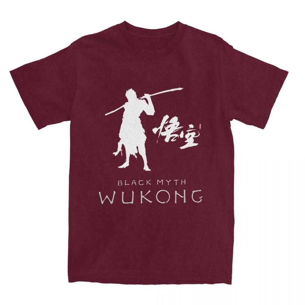 Haikyuu T-Shirt Black Myth Wukong Baumwoll-T-Shirts Wukong Spiel Trendy Cooles T-Shirt für Mann Strand Basic Lässige Kurzarm-Tees