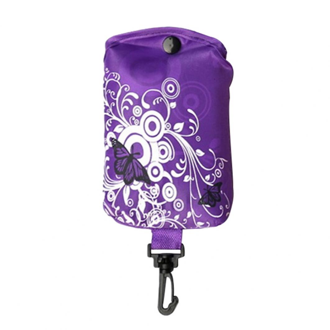 

Сумка для покупок большой емкости, складная сумка с цветочным принтом, сумка для хранения продуктов фиолетовый