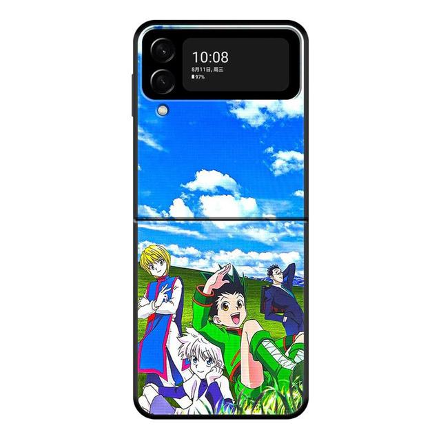 Hunter ×Hunter Gon Freecss Telefon Kılıfı Için Samsung Galaxy Z Flip 4 Z Flip3 5g Kabuk Galaxy Z Flip Sert Kapak Couqe