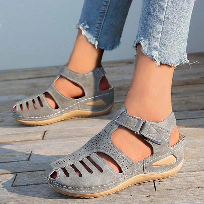 Shoes Women Sandals Summer Non-Slip Walking Shoes Comfortable Women Shoe Wedge Sandals Woman Party Women Sandal Footwear Female
