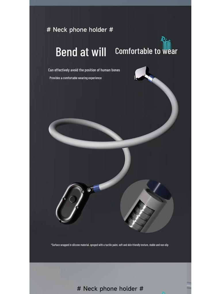 Rotatable Magnetic Neck-Mount for Live Streaming and Outdoor Sports
