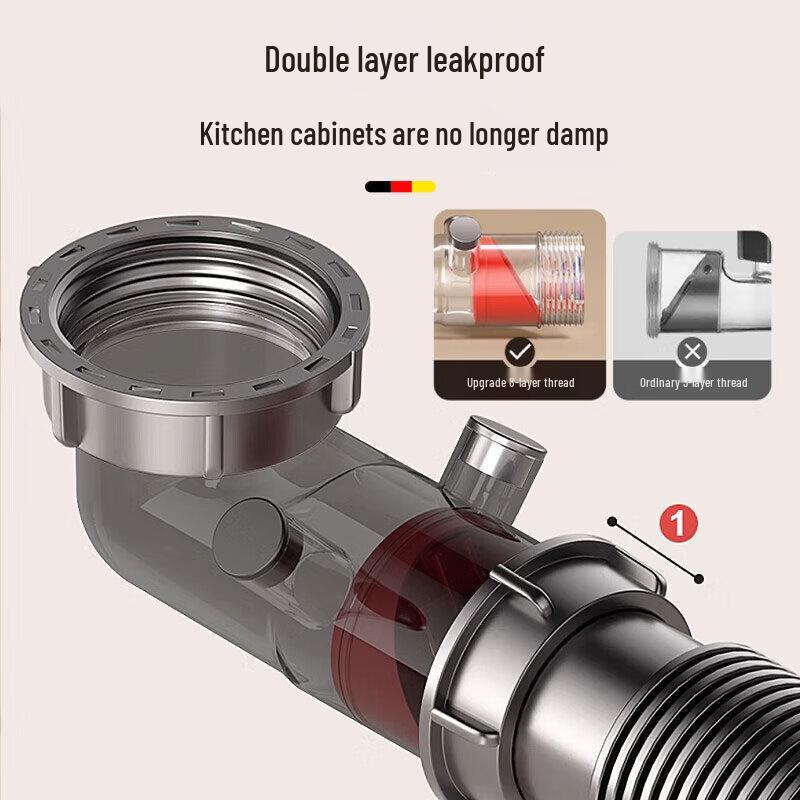 HOMK Kitchen Sink Drain Pipe Set
