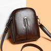 Fashionable Loose Change Mobile Phone Bag, Light and Simple Soft Leather Single-shoulder Crossbody Bag
