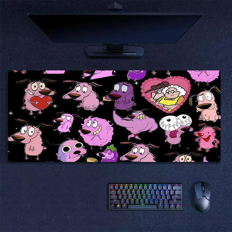 Courage Mouse Pad, Large Gaming Desk Mat, Non-slip XXL Mousepad for Laptop & Tablet, Mini PC Playmat with Stitched Edges
