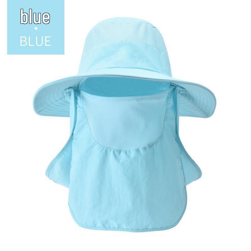 Men's Summer Fishing Bucket Hat with UV Protection and Face Covering for Outdoor Hiking