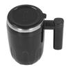Self Stirring Coffee Mug Rechargeable with Lid Portable Electric Magnetic Automatic Mixing Black