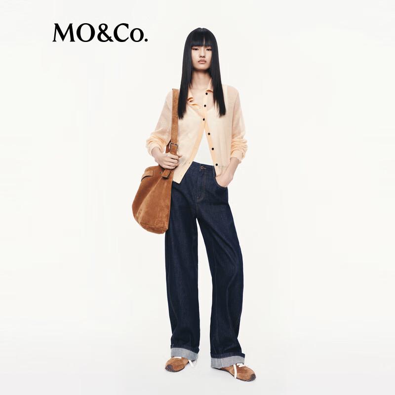 MO&Co. Lightweight Mohair Blend Cardigan S