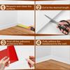 Self-Adhesive Waist Line Wallpaper PVC Skirting Line Home Decor Baseboard Molding Trim  Living Room