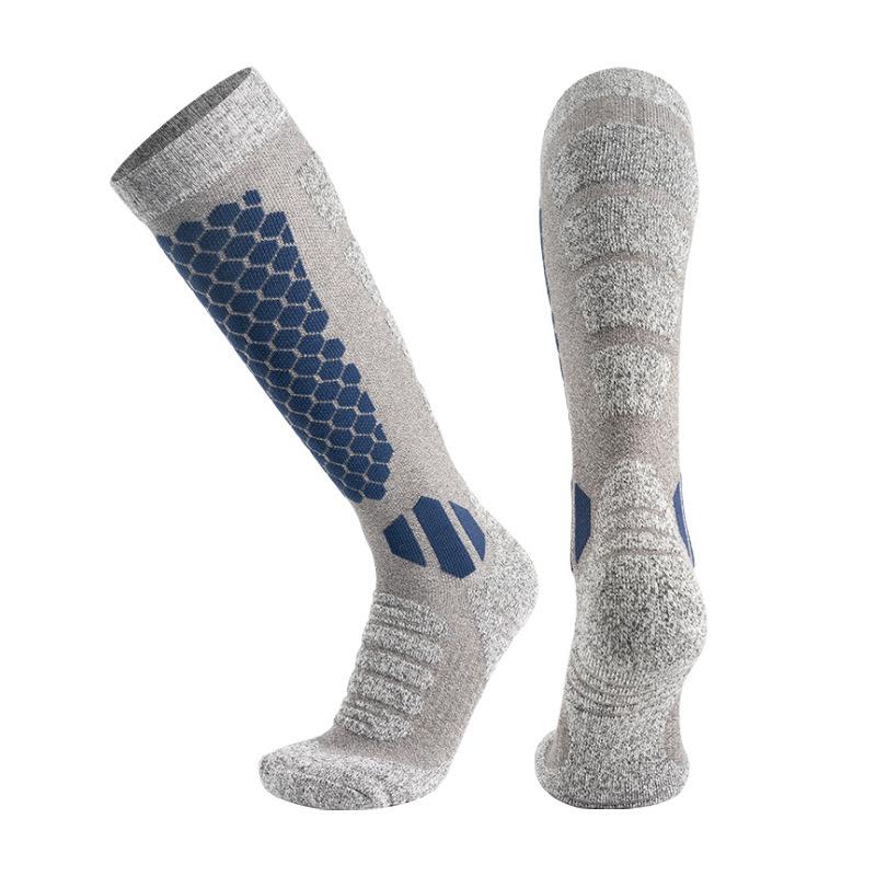 Wool Socks, Thick Ski Socks, Men's and Women's Hiking Socks, Towel Bottom, Snow Ground, Winter Long Tube Sports Socks