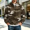 Men's Casual Loose Fit Stand Collar Raglan Sleeve Sweatshirt
