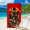 Proof Beach Towel with a Red Dead Redemption Pattern - Soft,absorbent,quick-drying,machine Washable - Perfect for Swimming,camping,bathing