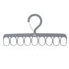 Clothes Hanger 9 Rings 8 Clips Laundry Drying Rack Plastic Sock Hangers