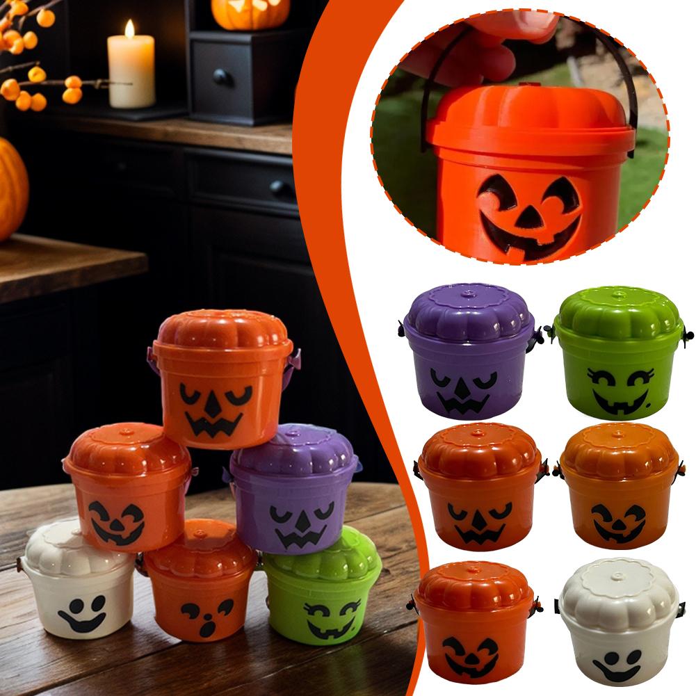NOVÉ Halloweenské Dýně Malý Kyblík Roztomilý Dýňový Kyblík na Sladkosti Pro Party Dárky Halloweenskou Party Sváteční Dekorace Doplňky