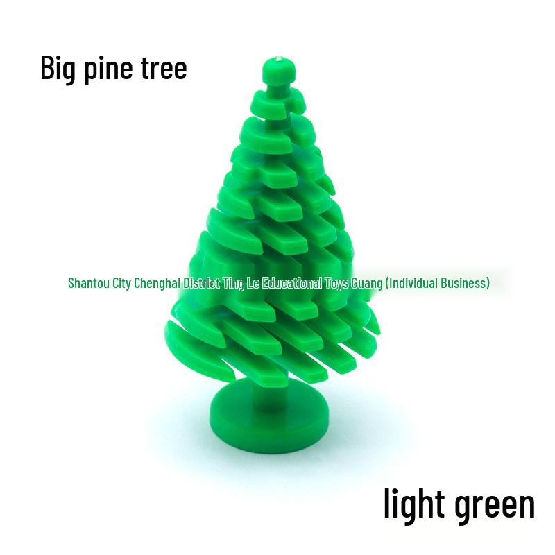 Pine Tree Building Blocks 2435 3471: Compatible with Lego Forest & Street Scenery Accessories.