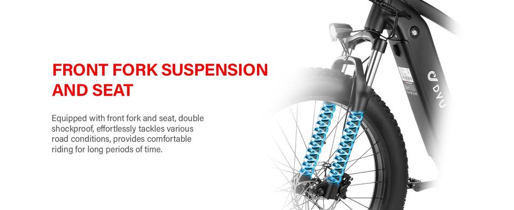 DYU KING 750 Electric Bike – 110km Range, 750W Motor, 26x4.0 Fat Tires – All-Terrain Aluminum E-Bike