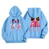 Unisex Casual Letter Print Hoodie Long Sleeve Loose Fit Sweatshirt for Men and Women