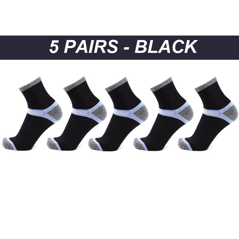 5 Pairs Hohe Qualität männer Socken Baumwolle Sport Schnell Trocknend Männer Herbst Winter Socken Strandard Thermische Männlichen Trekking EU38-45