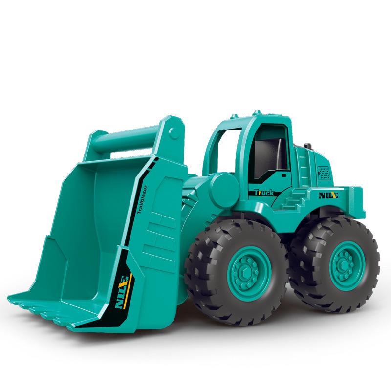 

Bulldozer Kids Excavator Inertia Construction Car Toy With Component Interactive Green Bulldozer