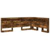 Storage Headboard Smoked Oak 150 Cm Engineered Wood