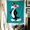 Sylvester the Cat Wall Tapestry Aesthetic Wall Hanging Printed Fabric Blanket Decorative Tapestries for Bedroom Living Room Home Decor