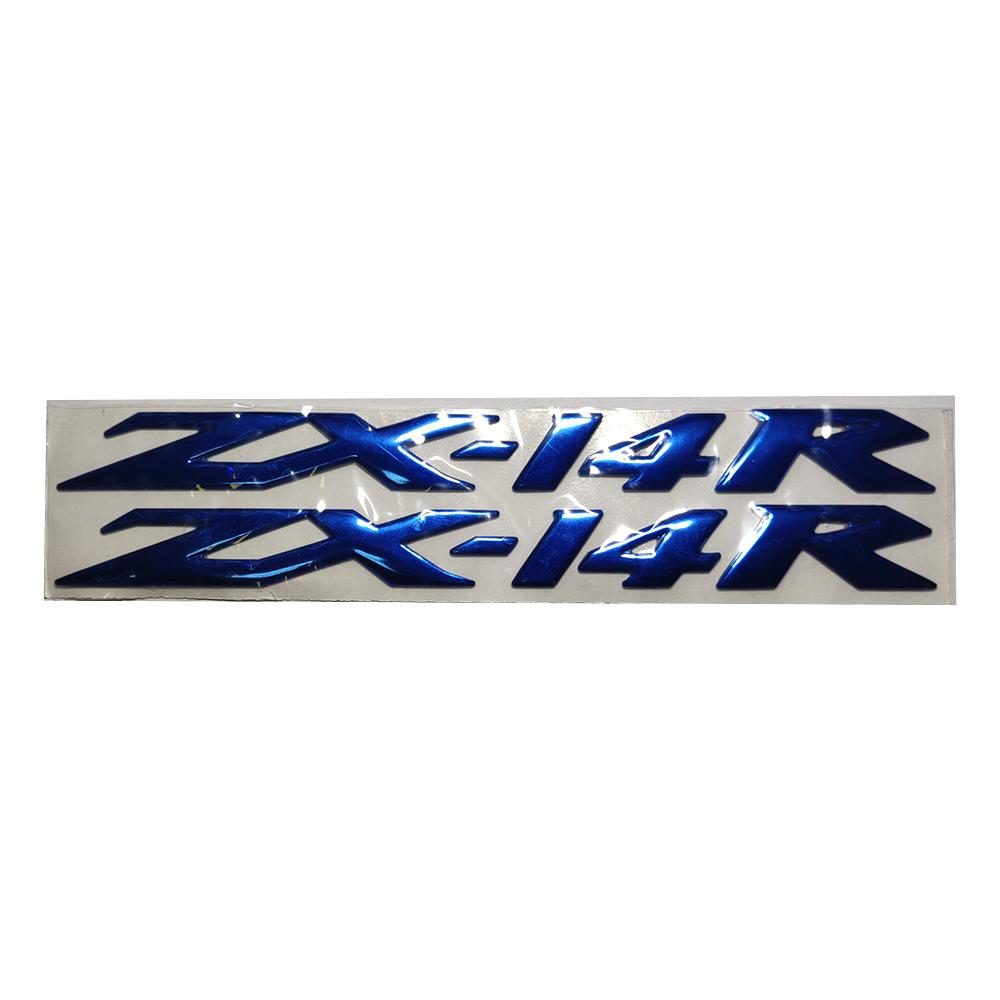 Motorcycle 3D Emblem Badge Decal Tank Wheel ZX14R Sticker Soft Reflective Decal For Kawasaki Ninja ZX14R