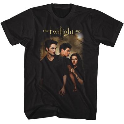 Twilight Movie Saga T- Shirt JACOB BELLA EDWARD MOON New Licensed Black Cotton Unisex T-Shirt