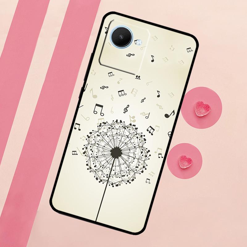 Minimalist Music Lover For Realme 10 11 12 13 14 Pro Plus C55 C71 C75 C67 C63 C61 C53 C35 C65 GT6 GT7 15 Pro Case
