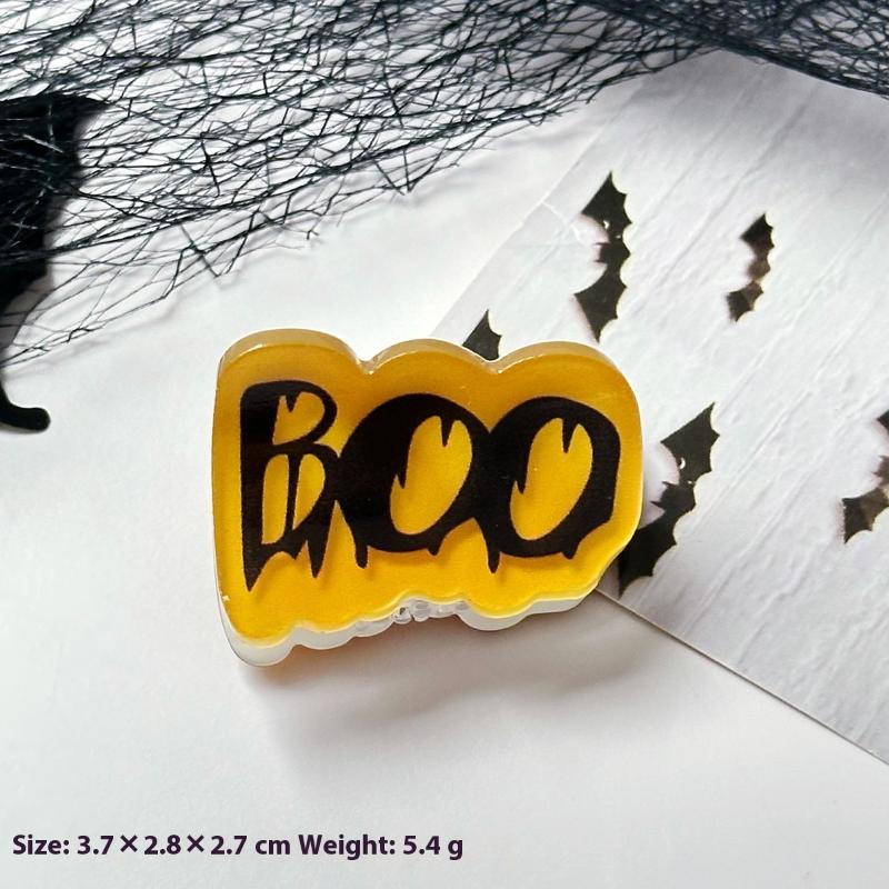 Pumpkin/Ghost Halloween Theme Hair Claw Clip Holiday Party Headwear Hair Claws For Hair Diy Accessory Hair Styling