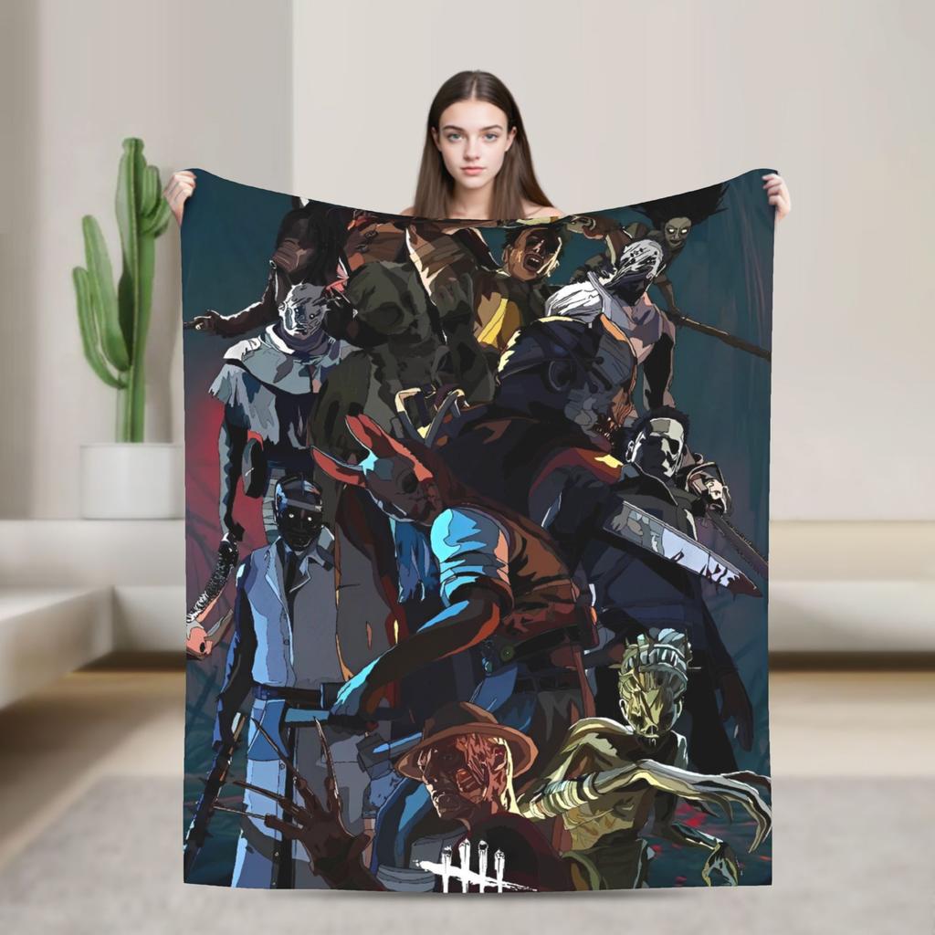 Deads by Daylights Warm Blanket  Picnic Plush Bedding Throws Novelty Outdoor Flannel Bedspread Sofa Bed Cover