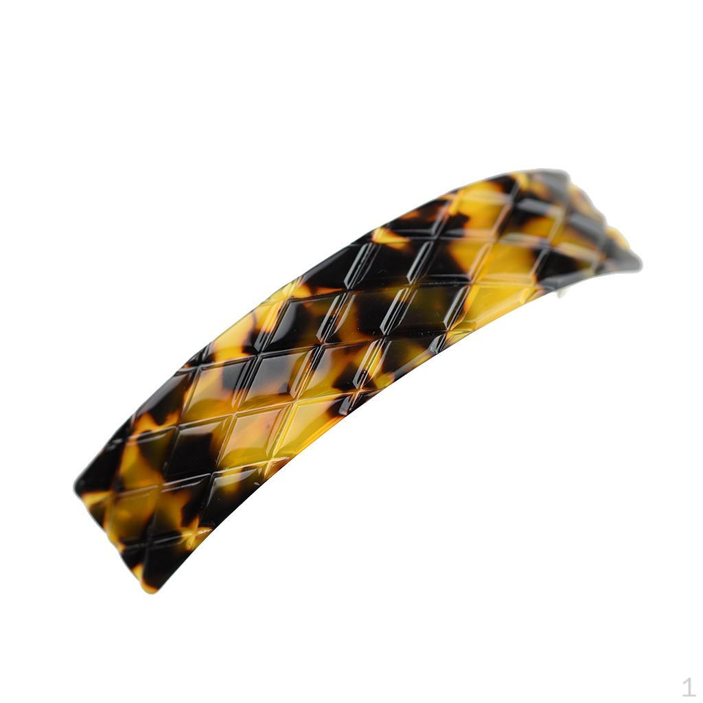 

Barrettes Spring Hairclip Leopard Headwear темно-коричневого кольору