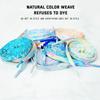 Stripes Tie-dye Laces Dazzling Blue Shoelace Colorful Flat Gradation Shoelaces Sneakers Personality Rope Men Women with The Same