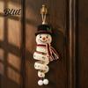 Cute Snowman Figurine Craft Christmas Door Kit Hanger DIY Crochet Handmade Holiday Tree Decoration Set for Wall Window New