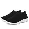 Women's Sneakers Breathable Solid Color Mesh Woven Outdoor Lightweight Low Top Walking Running Sports Socks Tennis Shoes