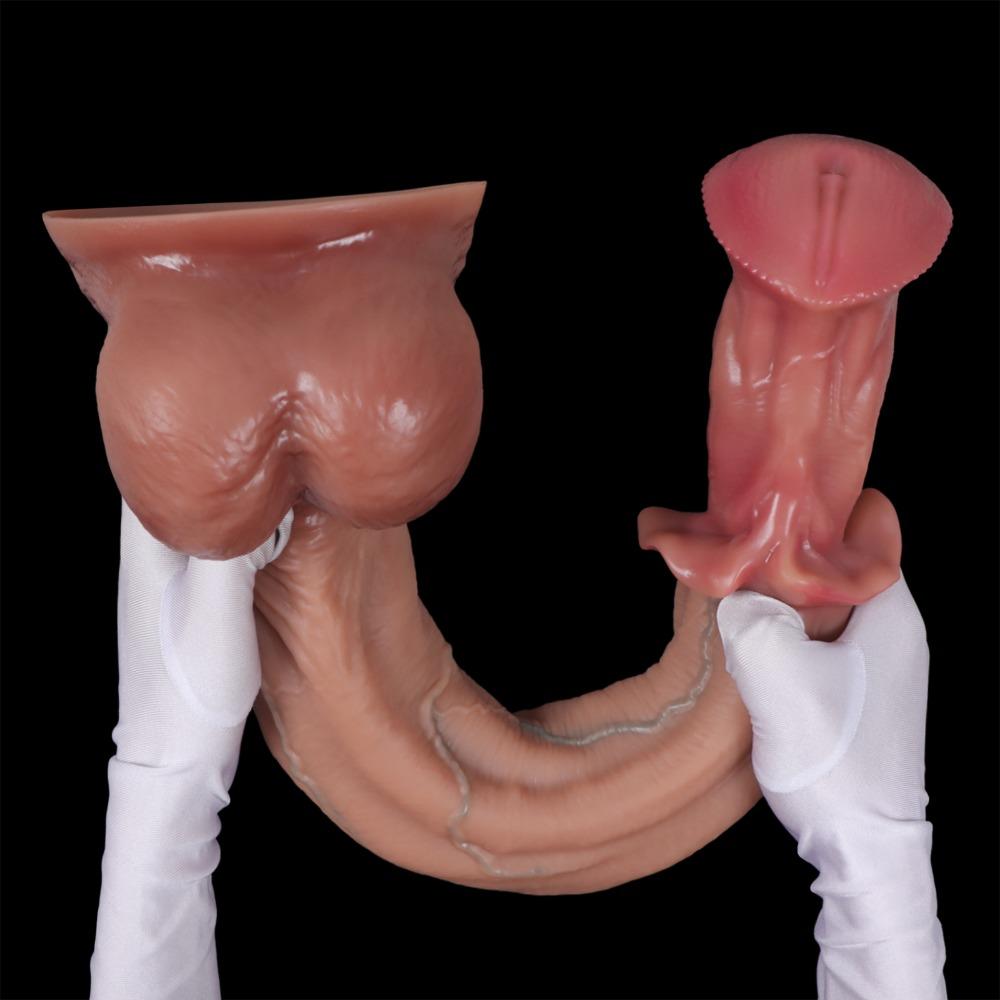 Dildo Realist de Cal Silicon Jucărie Sexuală Anală pentru Masturbarea Femeilor