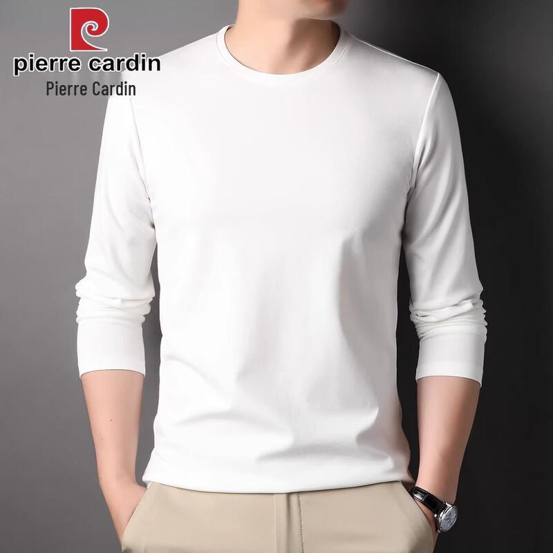 Pierre Cardin Men s Mulberry Silk Blend Long-Sleeve Round-Neck T-Shirt 58/4XL