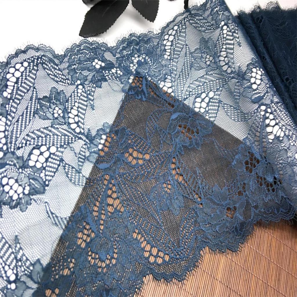23cm wide Elastic Eyelash Mesh Lace Fabric for Lingerie, Bra, Underwear, Sewing & Crafting