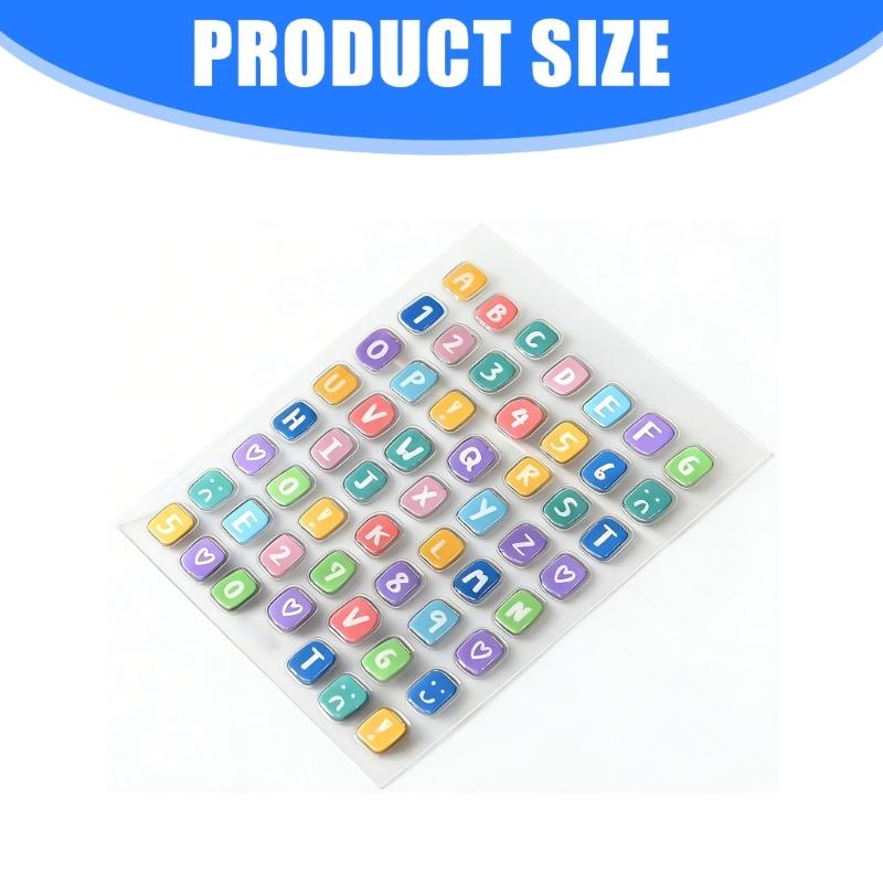 Vibranted Letters And Number Keyboard Decals Keycap Stickers 26 Letters And Numbers For Computer Keyboard Raisers