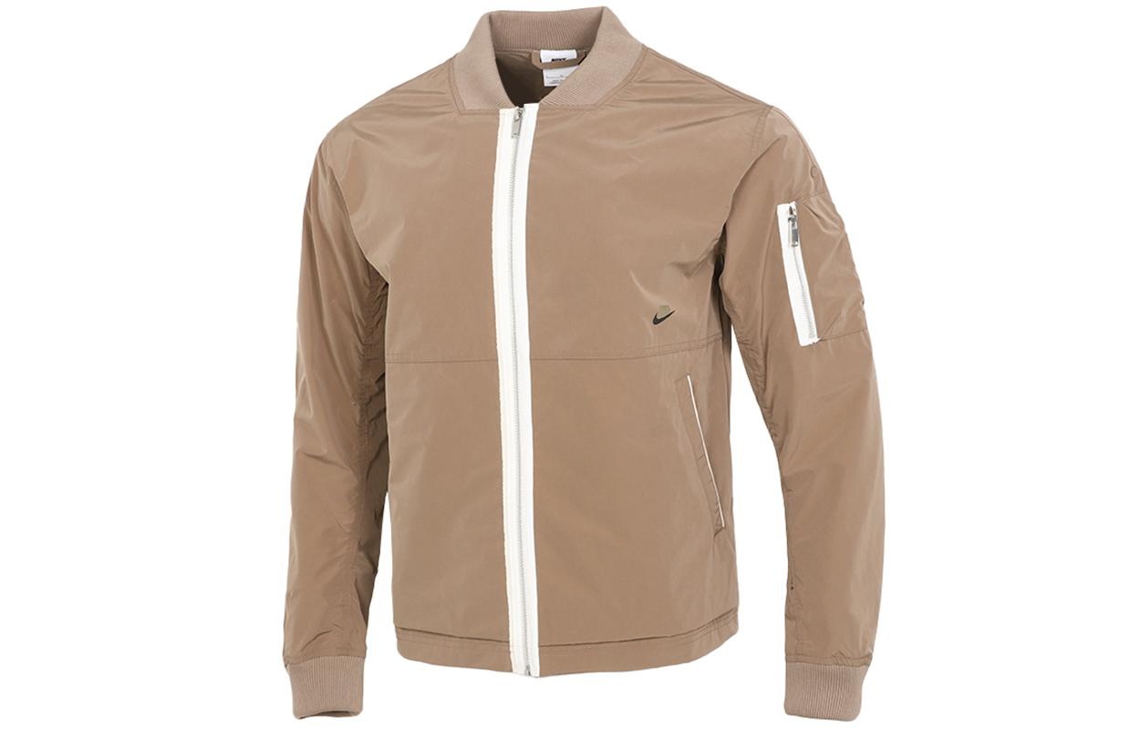 

Nike Jackets Men s Khaki Baseball Collar Moderate Other DD4715-208 XXL