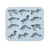 Ice Mold Silicone Tray 12 Cavity 6 Dinosaur Shapes Food Grade Flexible Maker Chocolate Ice Cubes Cake Making Kids Baking Supplies