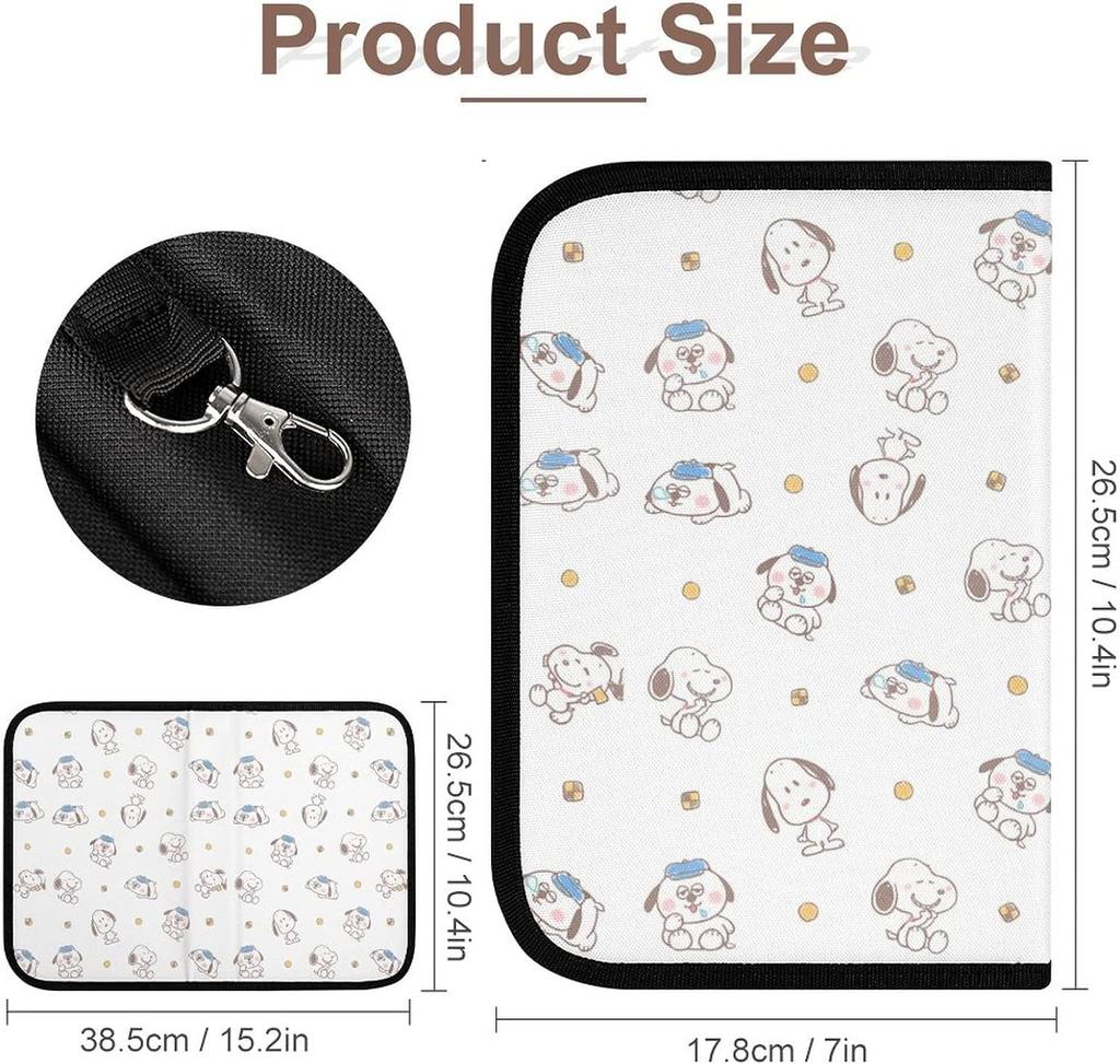 [Barasu] Snoopy Maternal and Child Health Handbook Case, Multi-Purpose Case, Medicine Handbook Case, Single-Sided Accordion Type, Convenient Case for