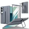 For Samsung Z Fold 8 Ultra 4 5 6 7 Case Full Hinge Protection Built-in Kickstand Hand Strap Screen Protector Shockproof Cover