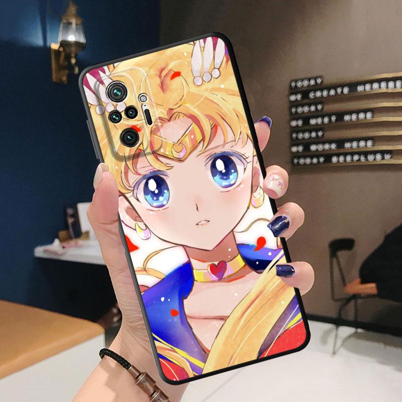 

Мягкий противоударный чехол из ТПУ для телефона Redmi 9A 9C 10C 9T 10A K40 Pro 6 7 8 8A 7A K50 9 10 6 Pro, чехол с милым аниме Sailors M-Moons Redmi 6