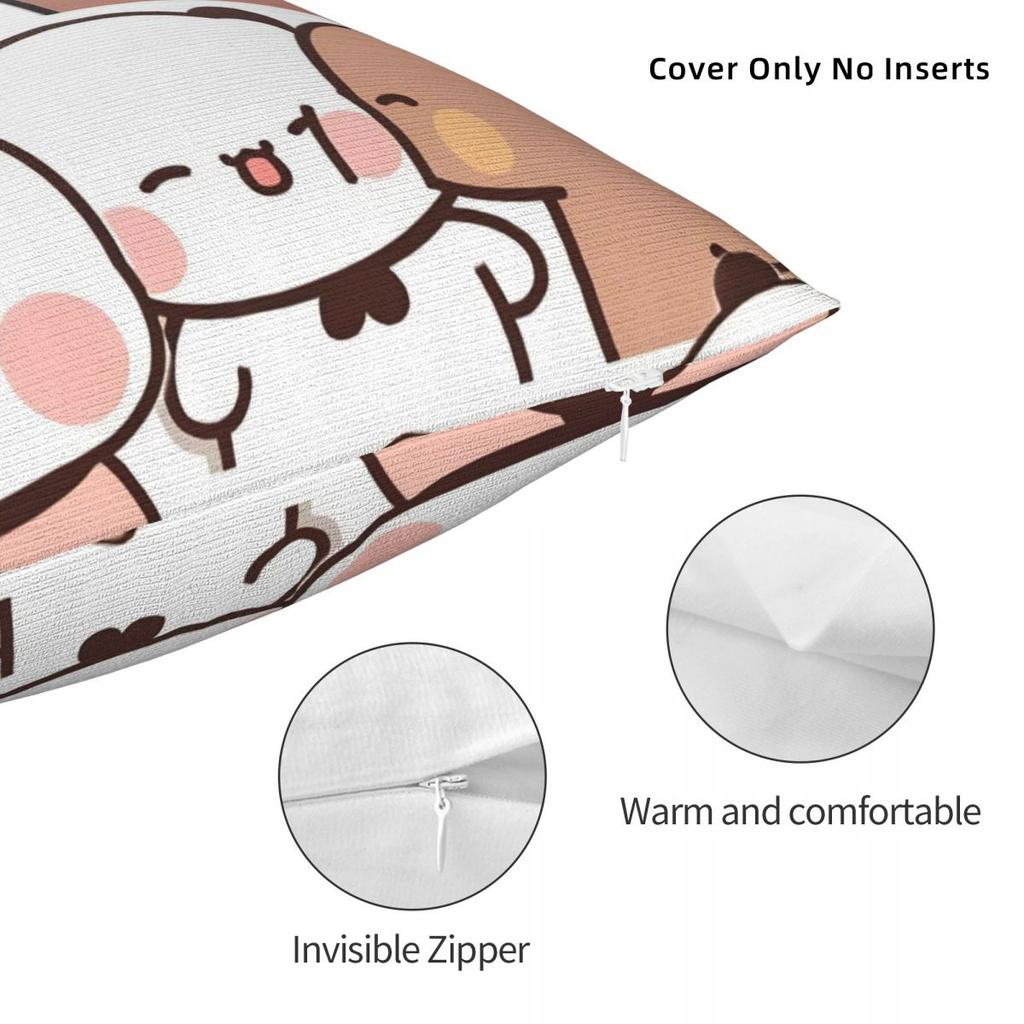 Bubu Dudu Cute Cartoon Bear Character Pillow Cover Kawaii Panda Cute Pillow Case Soft Cushion Cover Pillowcases For Sofa