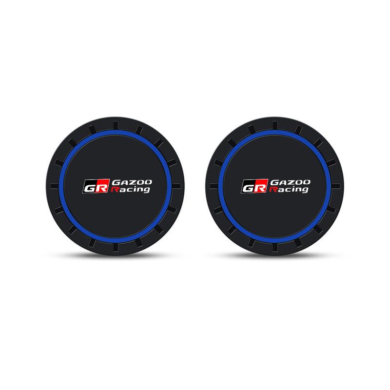

2Pcs Anti-slip Car Water Coaster Cup Mat Bottle Holder For Toyota GR Sport Corolla C-HR RAV4 Yaris Camry Prado Prius Accessories
