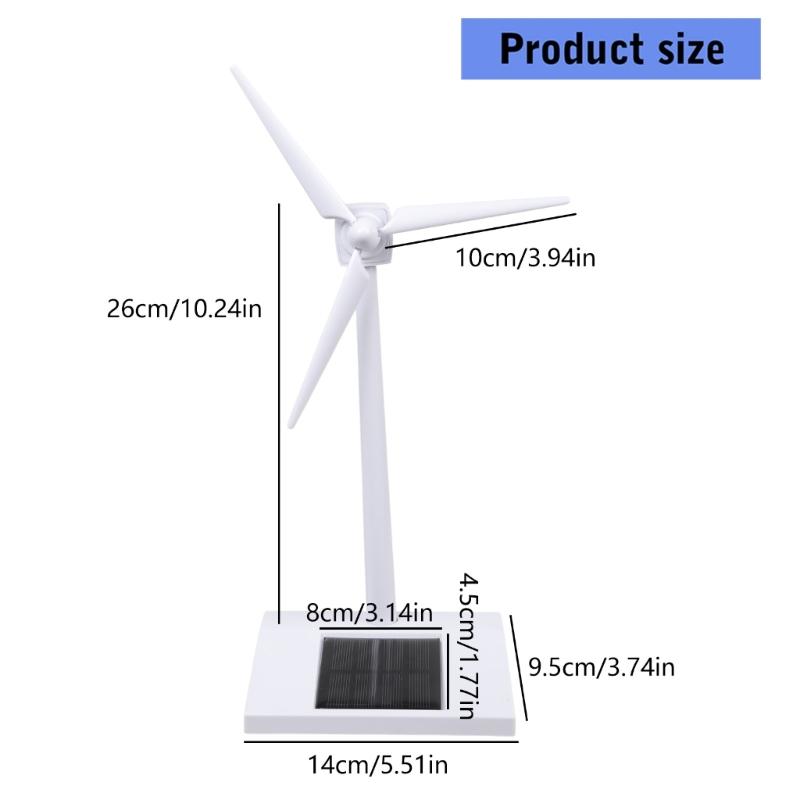 Solar Powered Windmill Craft Kits Model Building Toy Safe Plastic STEM Windwheel Toy For Children Home Desk Decoration